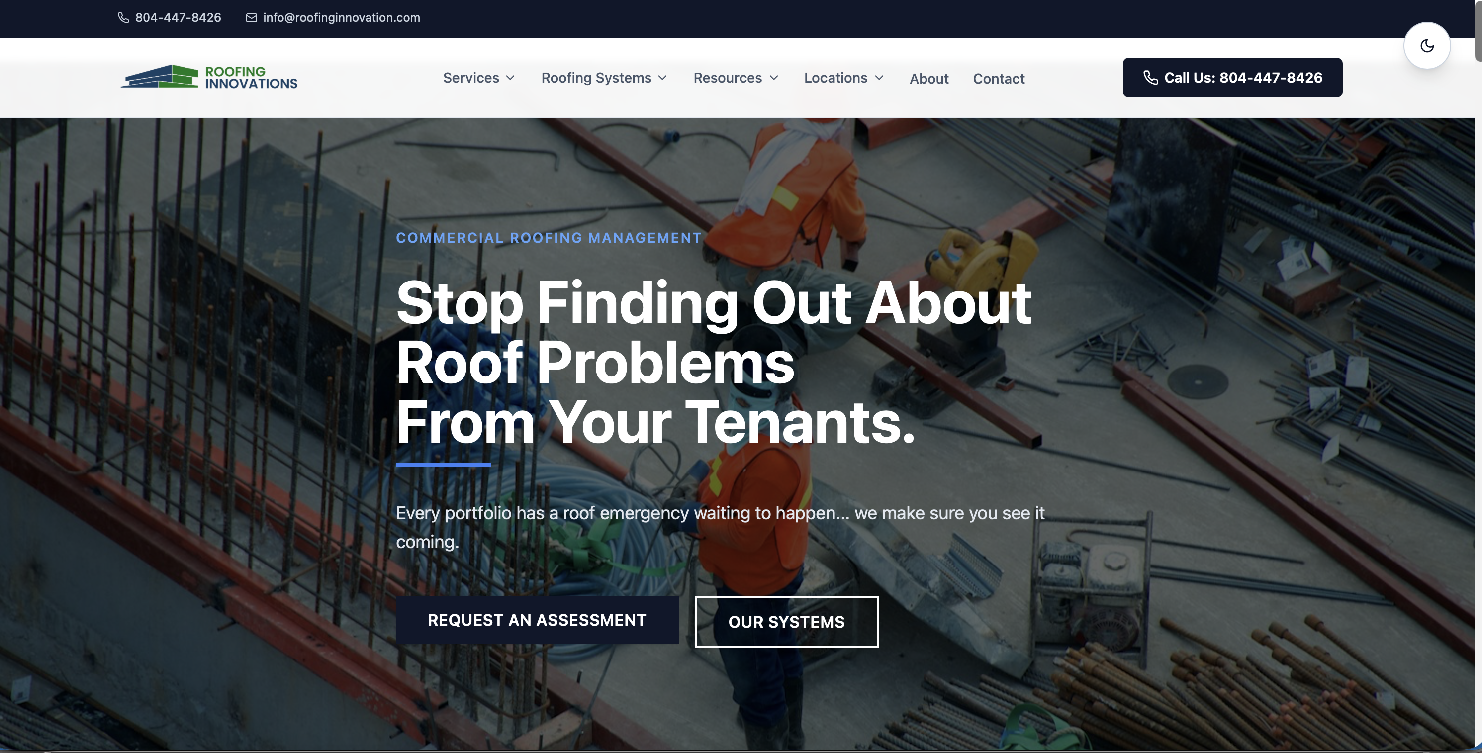 Screenshot of Client Business Site